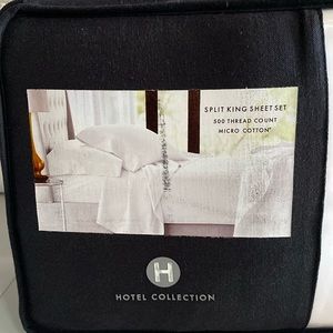 Hotel Collection Split King Sheet Set 500 Thread Count